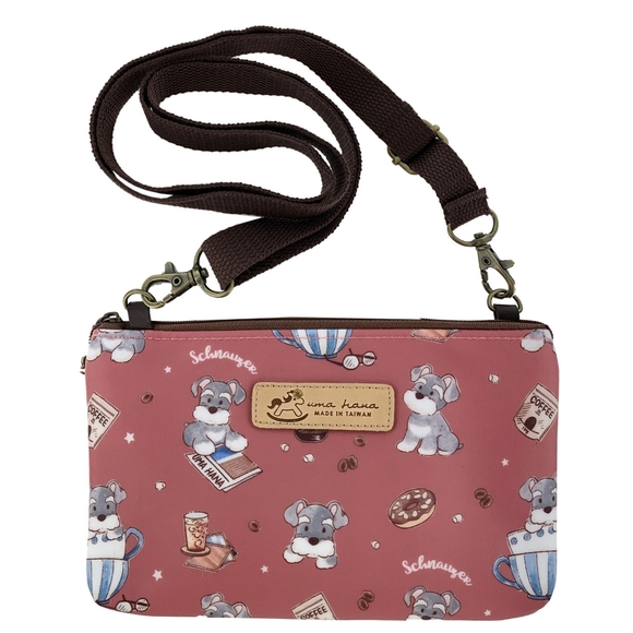 Uma Hana Handbags - Waterproof Schnauzer Crossbody Shoulder Phone Purse